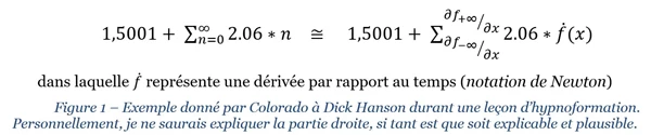 Exemple équation apprise par Dick Hanson Exemple équation apprise par Dick Hanson